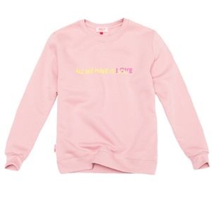PLNY LALA | ALL WE HAVE REGULAR ROSE SWEATSHIRT